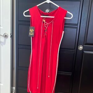 Vibrant Red Women's Dress